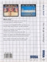 Sega  Master System  -  Black Belt (Back)